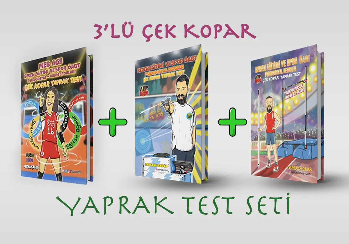 3'lü Çek Kopar Yaprak Test Seti
