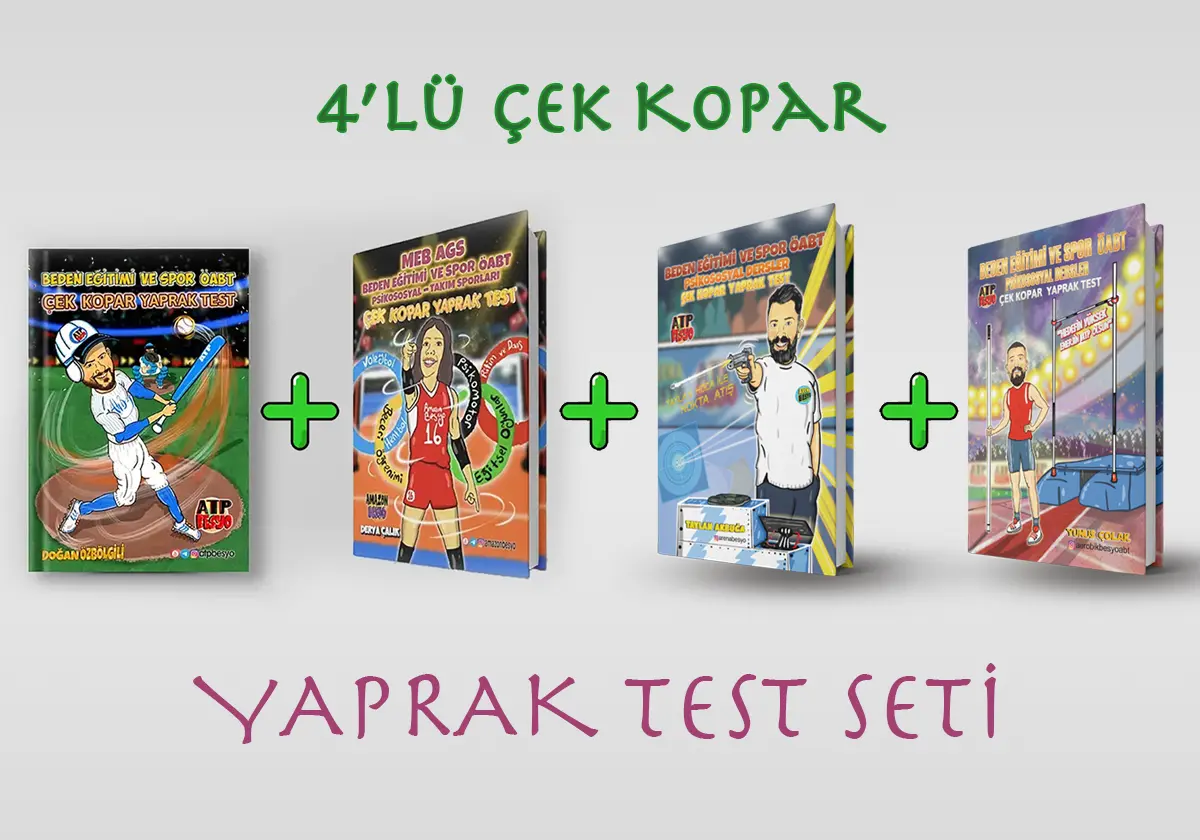 4'lü Çek Kopar Yaprak Test Seti